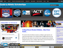 Tablet Screenshot of guidetoathleticscholarships.com